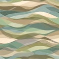 Abstract Wave Pattern in Earth Tones - Modern Background Design. Royalty Free Stock Photo