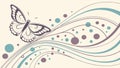 Abstract wave pattern, flowing lines, dynamic design, modern backdrop, wavy texture vector design Generative AI Royalty Free Stock Photo