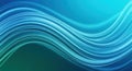 Abstract wave pattern in gradient hues of blue and teal Royalty Free Stock Photo