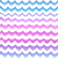 Abstract Wave Pattern in Purple and Blue Hues Royalty Free Stock Photo