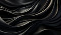 Abstract wave pattern on shiny satin textile backdrop generated by AI Royalty Free Stock Photo