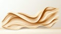 Abstract Wave Pattern in Soft Beige Tones Creating a Serene Background for Modern Design Royalty Free Stock Photo