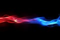 Abstract wave of quantum data, futuristic light streams forming a dynamic motion pattern, cyber