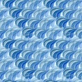 Abstract wave seamless pattern for design of gift packs, patterns fabric, wallpaper. Royalty Free Stock Photo