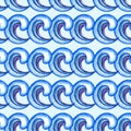Abstract wave seamless pattern for design of gift packs, patterns fabric, wallpaper. Royalty Free Stock Photo