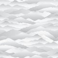 Abstract wave seamless pattern. Mountain skyline background. Hills