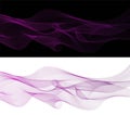 Abstract wave shapes vector design element. Flowing particle waves. Royalty Free Stock Photo