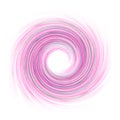 Abstract wave with spiral pink color on a white background usable as a texture