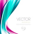 Abstract wave template background brochure design Royalty Free Stock Photo
