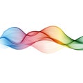 Abstract wave vector background, rainbow waved lines for brochure, website, flyer design. Royalty Free Stock Photo