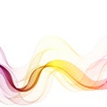 Abstract wave vector background, rainbow waved lines for brochure, website, flyer design. Spectrum wave. Rainbow color. eps 10 Royalty Free Stock Photo