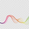 Abstract wave vector background, rainbow waved lines for brochure, website, flyer design. Spectrum wave. Rainbow color Royalty Free Stock Photo