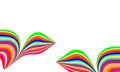 Abstract wave vector background, rainbow waved lines for brochure, website, flyer design. Spectrum wave. Rainbow color. Royalty Free Stock Photo