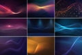 Abstract Waveform Backgrounds Modern Digital Data Visuals Royalty Free Stock Photo
