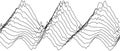 Abstract waveform pattern with dynamic lines for modern design