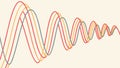 Abstract Waveform Pattern Vector: Dynamic Audio Visualizer, vector design Generative AI Royalty Free Stock Photo
