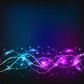 Abstract waves background illustration. Royalty Free Stock Photo