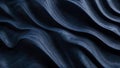 Abstract waves background illustration - Dark blue volume texture, banner, web design wallpaper