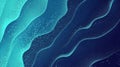 Abstract Flowing Wave Patterns in Shades of Blue, Green, and Teal With Shimmering Particles Royalty Free Stock Photo