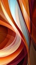 Abstract waves of color create a dynamic and fluid visual experience, AI Royalty Free Stock Photo