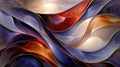 Abstract Colorful Waves: Fluid Art Painting Royalty Free Stock Photo