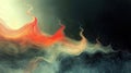Abstract waves of color and light create a dynamic, fluid visual experience Royalty Free Stock Photo