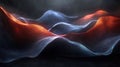 Abstract waves of color and light creating a dynamic, fluid visual effect Royalty Free Stock Photo