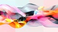 Abstract waves of color and texture create a dynamic visual experience Royalty Free Stock Photo