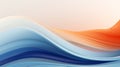 Abstract Waves: Minimalistic Clean Background AI Generated Royalty Free Stock Photo