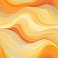 Abstract waves in orange and beige with naturalistic color palette (tiled)