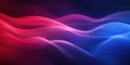Abstract waves of red and blue create a dynamic, flowing visual effect Royalty Free Stock Photo