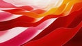 Abstract waves in red and orange hues create a dynamic, flowing visual experience Royalty Free Stock Photo