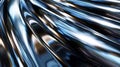 Abstract waves in shiny silver texture., background Royalty Free Stock Photo