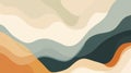Abstract waves in soft colors create a calming visual effect Royalty Free Stock Photo