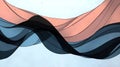 Abstract waves in soft colors create a fluid, dynamic visual experience Royalty Free Stock Photo