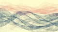 Abstract waves in soft colors create a fluid, dynamic visual representation Royalty Free Stock Photo