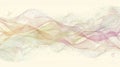 Abstract waves in soft colors, creating a fluid, dynamic visual effect Royalty Free Stock Photo