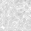 Abstract waves texture. Seamless graphic pattern. Isolated black and white texture.