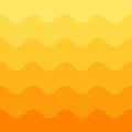 Abstract Waves Pattern in Gradating Yellow Background