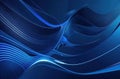 Abstract Waving Particle Technology Background Design. 3D render Royalty Free Stock Photo