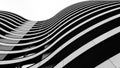 Abstract wavy architectural exterior of a London City building