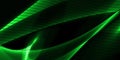 Abstract wavy background in green