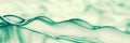 Abstract Wavy Background Panoramic green water curved lines