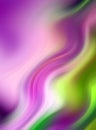 Abstract wavy background in purple, pink and green Royalty Free Stock Photo