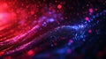 Abstract Wavy Background with Red and Blue Lights Royalty Free Stock Photo