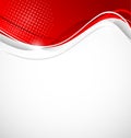 Abstract wavy background in red color Royalty Free Stock Photo