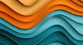 abstract wavy background in warm and cool colors Royalty Free Stock Photo