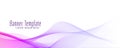 Abstract wavy banner stylish design template