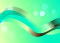Abstract Wavy Brown and Green Gradient Background Vector Eps Royalty Free Stock Photo