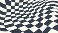Abstract Wavy Checkerboard Pattern Background, vector design Generative AI Royalty Free Stock Photo